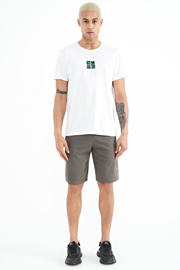  :20651 DLF GREY MELANGE T-SHIRT