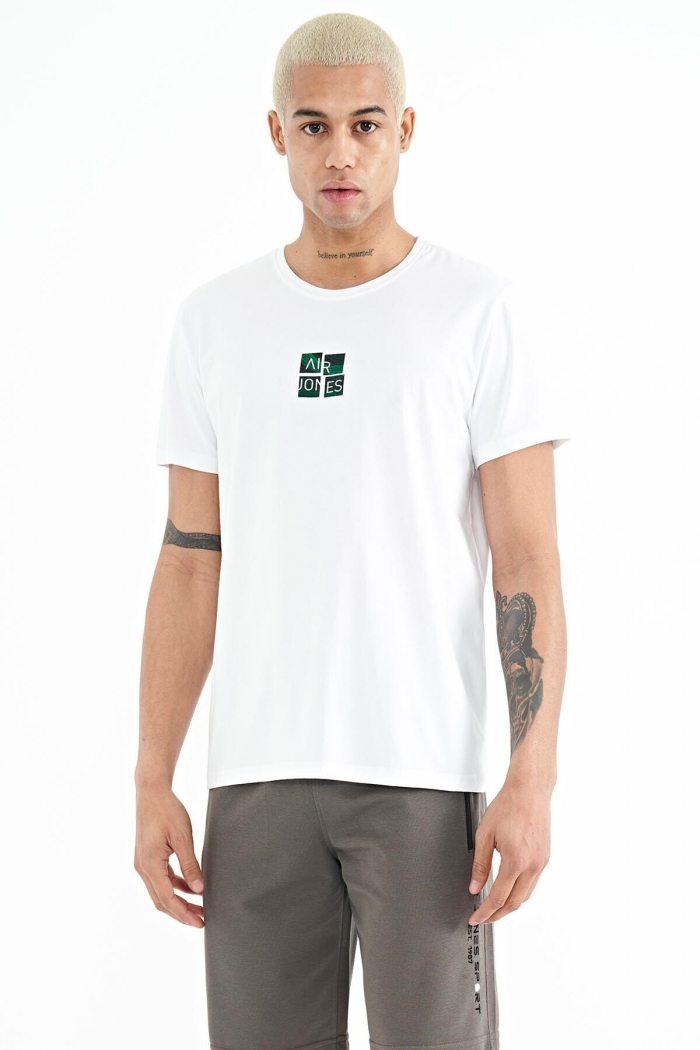   :20651 DLF GREY MELANGE T-SHIRT