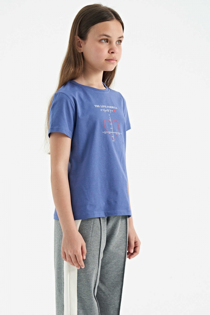   :21542 PRINTING  BLOUSE BLUE