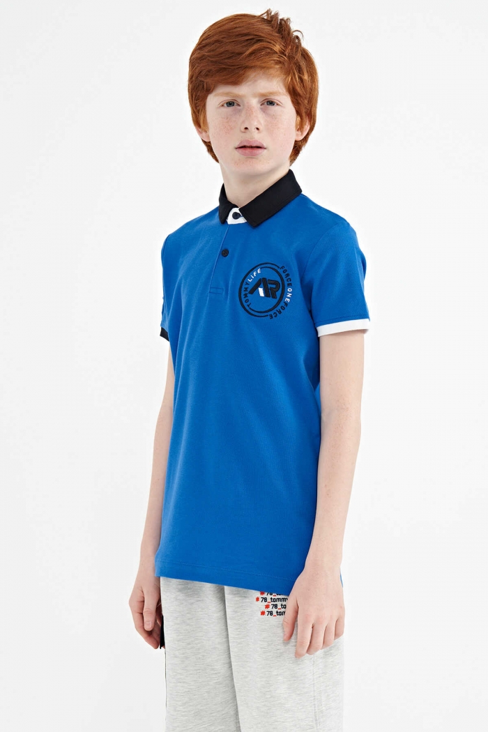   :15750 ENR NAVY BLUE & WHITE SHIRT