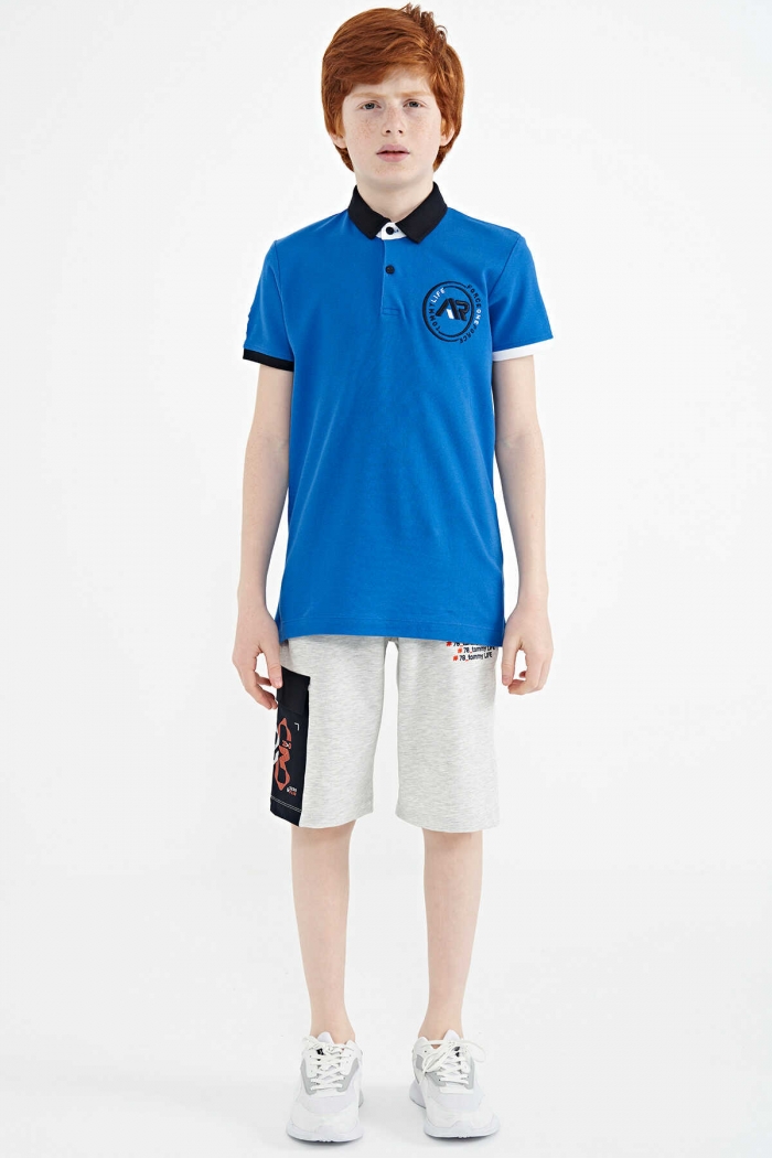   :15750 ENR NAVY BLUE & WHITE SHIRT