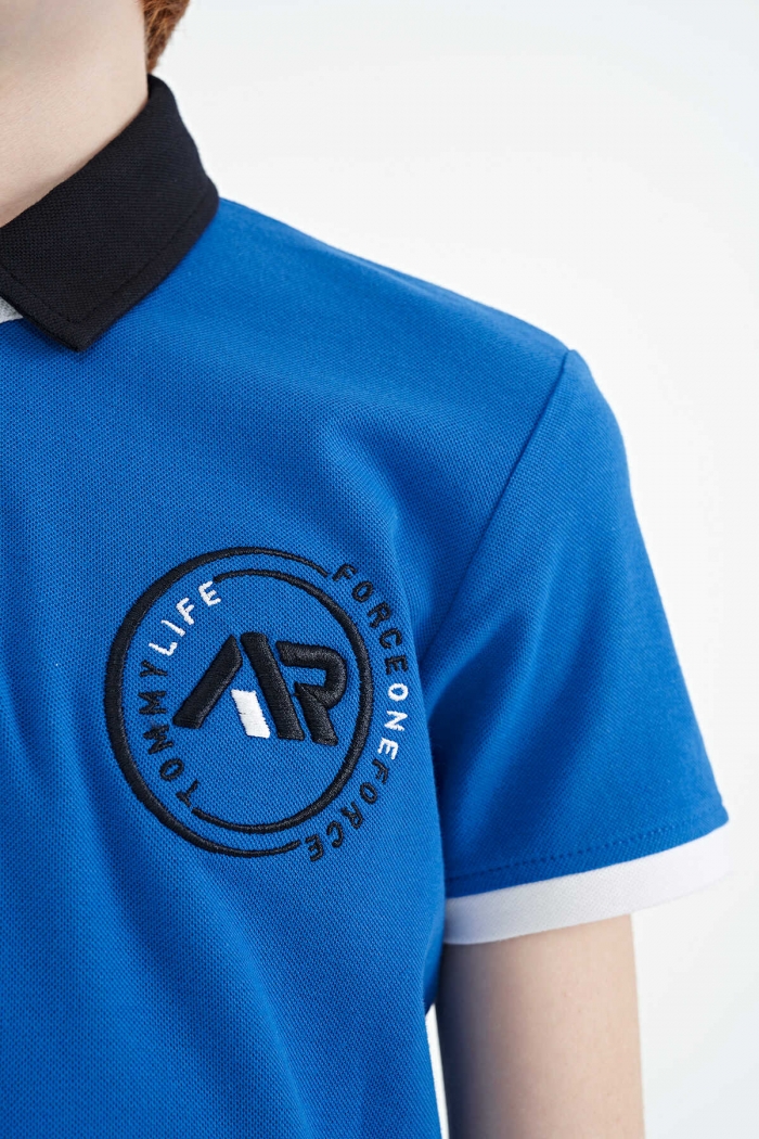   :15750 ENR NAVY BLUE & WHITE SHIRT