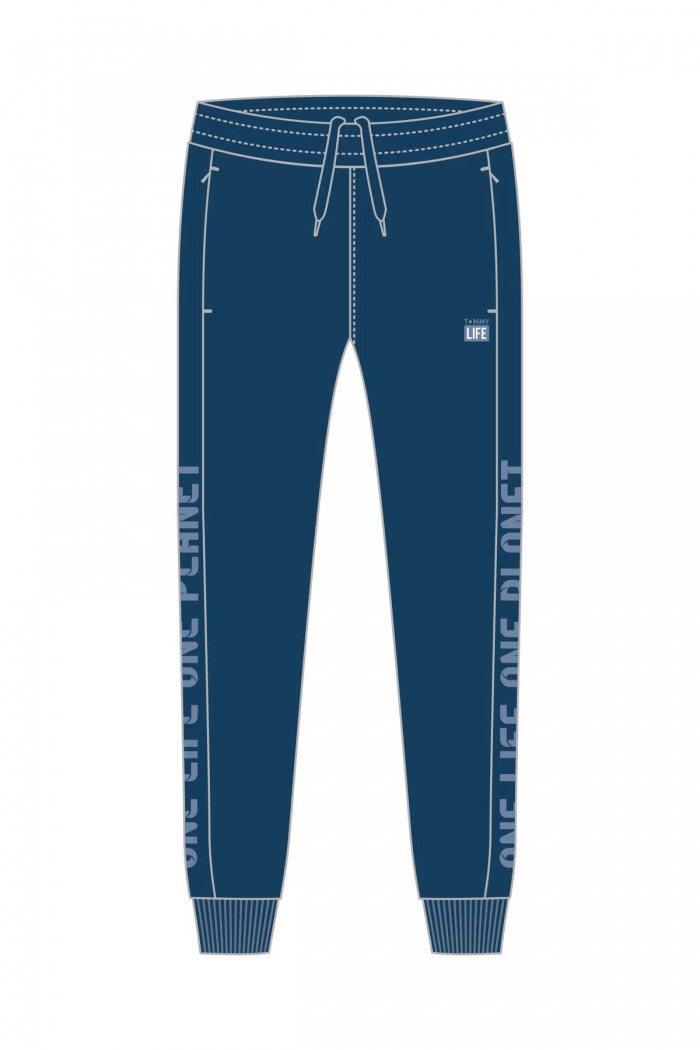   :4390 ENR NAVYBLUE & WHITE OVERCOAT