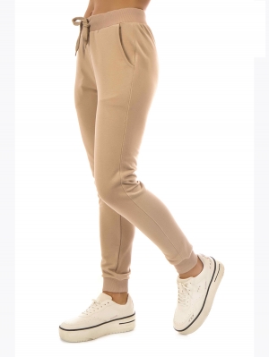Спортивные брюки женские :J6547 WOMEN TRACKSUIT PANTS BEIGE
