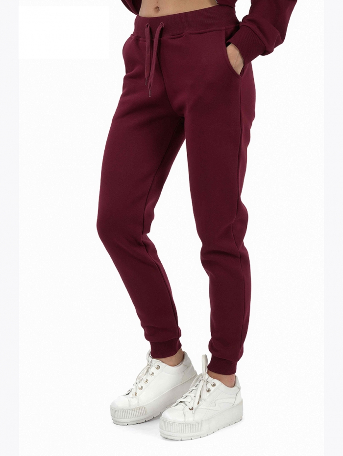    :J6547 WOMEN TRACKSUIT PANTS BORDEAU