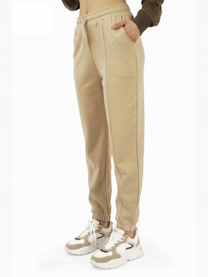 Спортивные брюки женские :J7631 WOMEN TRACKSUIT PANTS CREAM