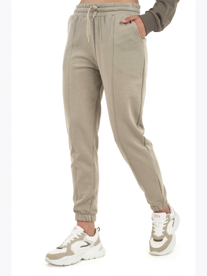    :J7631 WOMEN TRACKSUIT PANTS STONE