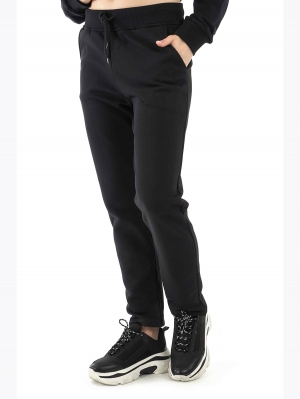 Спортивные брюки женские :J7674 WOMEN TRACKSUIT PANTS BLACK