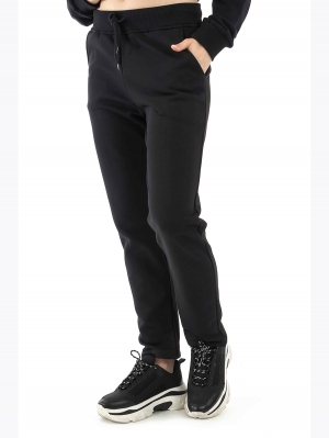    :J7674 WOMEN TRACKSUIT PANTS BLACK