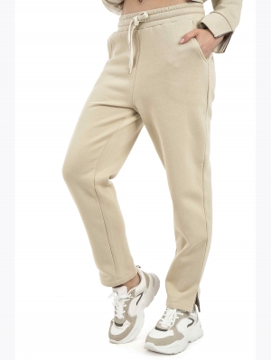 Спортивные брюки женские :J7917 WOMEN TRACSKUIT PANTS CREAM