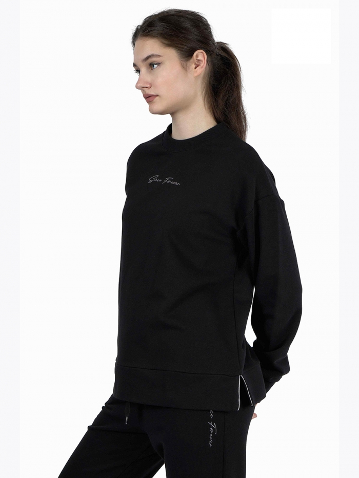   :J8056 WOMEN S.SHIRT BLACK