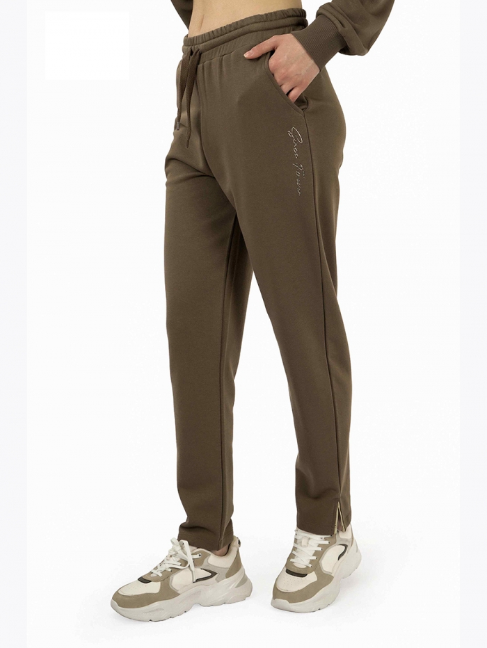Спортивные брюки женские :J8057 WOMEN TRACKSUIT PANTS SOIL