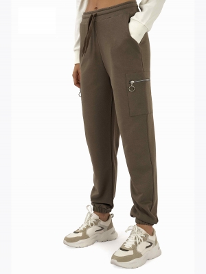 Спортивные брюки женские :J8078 WOMEN TRACKSUIT PANTS SOIL