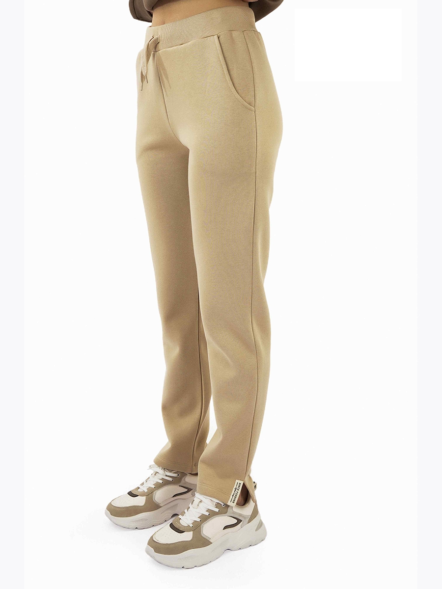 Спортивные брюки женские :J8085 WOMEN TRACKSUIT PANTS CREAM