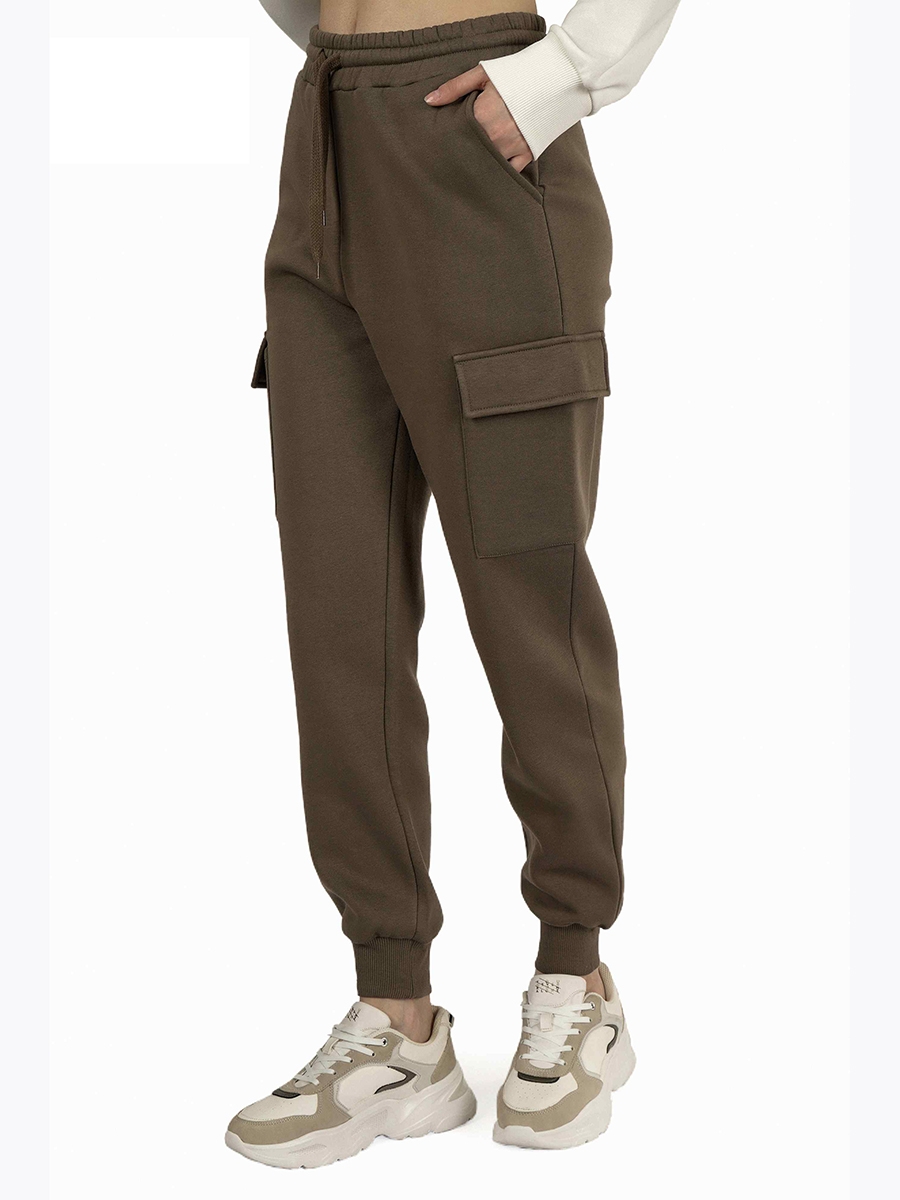    :J8086 WOMEN TRACKSUIT PANTS SOIL