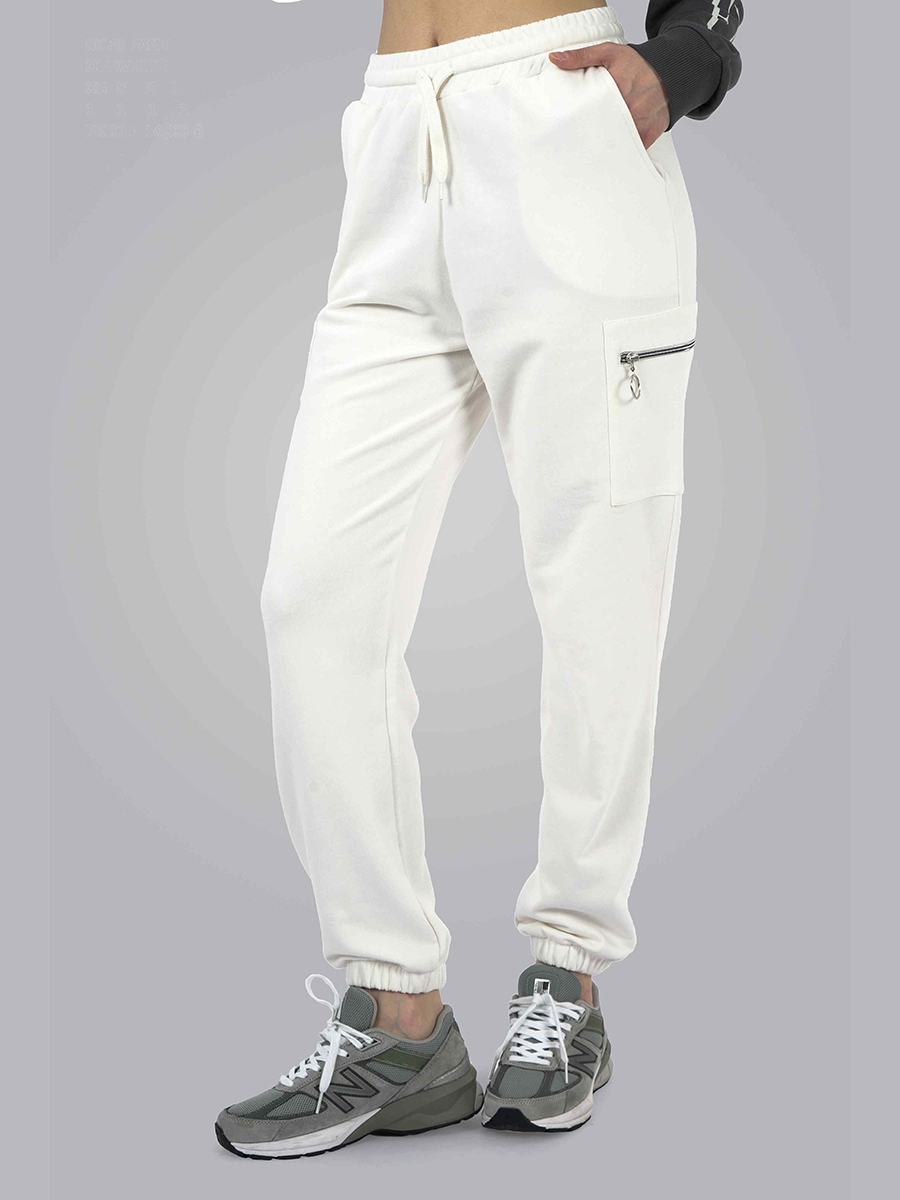    :J8078 WOMEN TRACKSUIT PANTS OFFWHITE