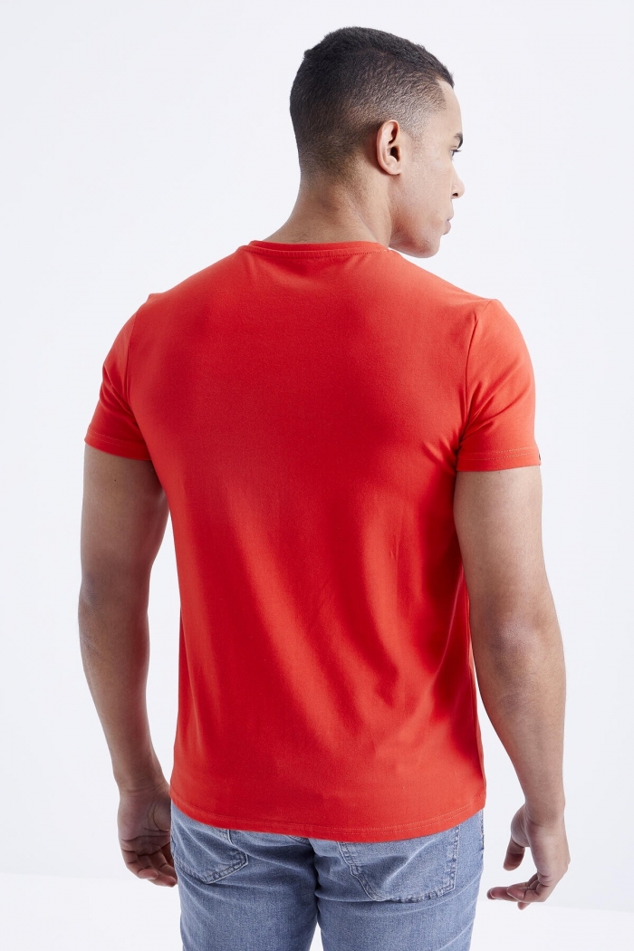   :15765 ENR LINEN ORANGE SHIRT