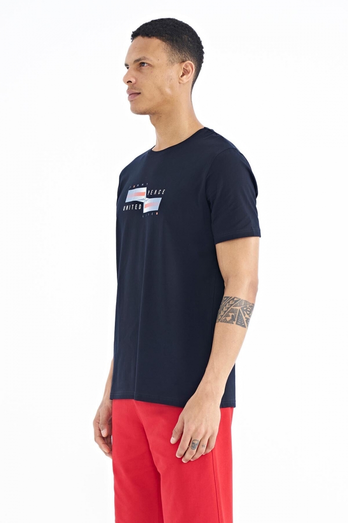   :LAVE-050-TUNIC-NAVY-BLUE-YELLOW