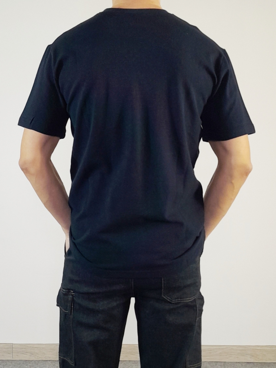   :16218 SHIRT NAVYBLUE & WHITE