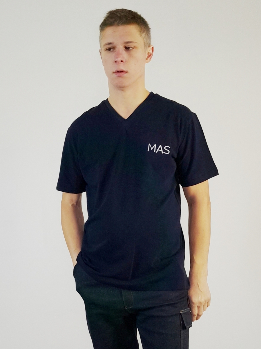  :16218 SHIRT NAVYBLUE & WHITE